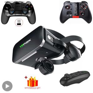 Urządzenia VR/AR Szklanki VR Virtual Reality 3D Bluetooth słuchawki smartfony Kaski Smartfony Gogle Urządzenia Soczewki Słuchawki Q240306