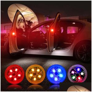 Outros suprimentos de festa festiva Porta de carro Luz de aviso piscando lâmpada LED Strobe Traffic Iluminação Vermelho Carros Portas Luzes Anti Colisão Dh4Mq