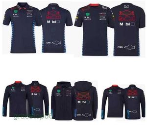 Men's Polos New F1 Racing T-shirt Spring Autumn Mens and Womens Team Hoodie Same Style Customisation Customizable Nmzk