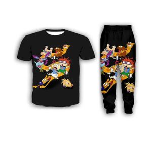 パリの新しいファッションレメンズ漫画のrugrats面白い3DプリントTshirtjogger pantscasusalトラックスーツセットK169505140