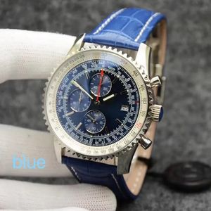 U1 Top-grade AAA Bretiling Orologio Men Movement Watch 44MM Stainless Steel Chronograph Navitimer Super Luminous Watches Montre De Luxe Sapphire Wristwatch