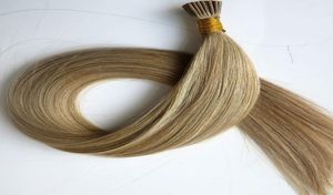 Pré ligado eu ponta extensões de cabelo humano brasileiro 50g 50 fios 18 20 22 24 polegadas m8613 produtos de cabelo indiano reto 7955284