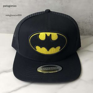 2023 sommer Batman Flache Hut Dc Justice League Baseball Hut Amerikanische Mode Marke Schwarz Mesh Hut Atmungsaktive Hut