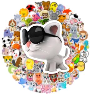 100pcs Cute Anime Stickers Pack for Diy Laptop Skateboard Motorcycle Decals All Kinds Of Adorable Animals4996606