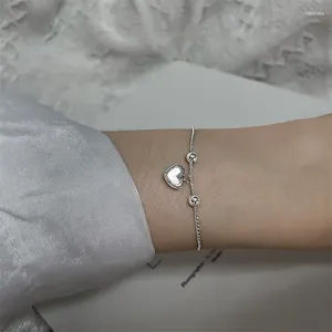 Charm Bracelets Love Shell Bracelet Creative Ball Korean Version Niche Boudoir Chain Pull Type Design Sense