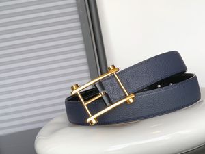 High quality classic designer Belt for men stainless steel H buckle AAA Real leather womens belt Retro Luxury gold plating mens belt 90-125cm Reversible belt H195