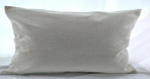 16x16インチ天然ポリリネン枕ケースブランク用のDIYサブリメーションプレーンブラップクッションカバー刺繍ブランク7691508から直接