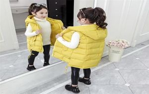 Autumn Winter Girls Casual Vest Jacket Children Outerwear Coats for Girls Toddler Down Cotton Vest Sleeveless Kids Warm Jacket 2016976990