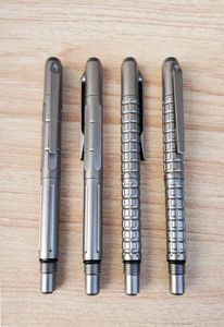 EDC Titanium Alloy Tactical Pen Skriv signatur Pennor Cool Stick Screwnriver Tool Selfdefensive Outdoor Broken Window Tools Factor1305684