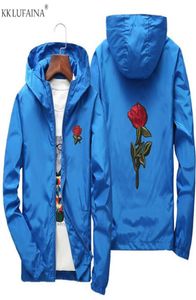 Drop Whole Woman Rose Flower Ricamo Giacche Giacca a vento Casual Men039s Sportswear Cappotti Uomo spring college jaqu4909930