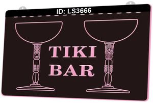 LS3666 Tiki Bar 3D彫刻LEDライトサインWhole Retail014323135