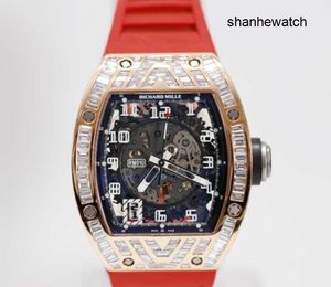 Timeless Watches Fancy Watch RM Watch Rm010 Herrenset mit Tsquare Diamond Rose Gold Machinery Swiss Famous Watch