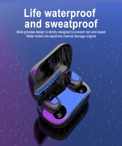 TWS L21 Pro Bluetooth Earphone Headset Earbuds 50 Stereo Wireless Headphone Holographic Sound Android iOS IPX5 Laddning Box2865777