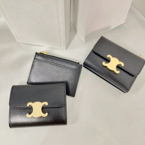 Luxury Cardholder Ava Designer Handväska Triomfer Zipper Womens Bags Hasp Nyckelplånar Mens Vintage Leather Keychain Small Coin Purses Banknote Key Pouch Card Case