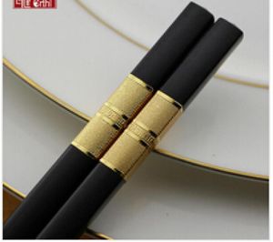 Highgrad Family Korea Japanese El Eloy Chopsticks Creative Chopsticks El Dining Chopsticks Gold Silver Black Chopsticks9920713