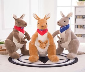 Känguruer Plush Toy Doll Mor och barn Kangaroo Doll Valentine's Day Birthday Gift4112586