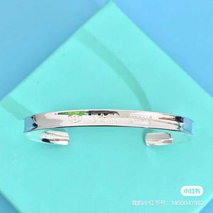 Hot tiffay 1837 Series Bracelet s925 Sterling Silver Open Fashion Simple and Generous Gift for Men Women EOSB