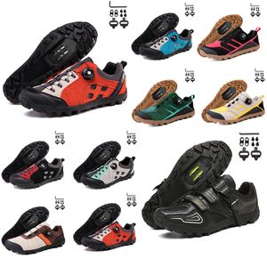 Cycling Footwear Men Speed Road Bike Sneakers Flat Caarbon Cycling Shoes MTB Cleats Women Mountain Bicycle Shoes SPD Pedals Racing Biking Footwar GAI