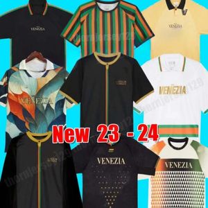 23 24 Venezia Soccer Jerseys Home Black Away White Third Blue 4th Red 10 Aramu 11 Forte Venice 2024 Busio 27 Football Shirts 3rd Adukt Kids Kit Uniforms