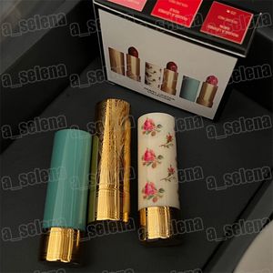 3 pezzi di rossetti opachi per trucco labbra Set Rouge A Levers Mat Collezione di rossetti da viaggio Bastone colorato per balsamo per labbra in raso impermeabile a lunga durata