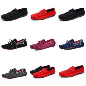 Sıradan Ayakkabı Erkek Gai Üçlü Kırmızı Beyaz Kahverengi Siyah Mor Yaşam Tarzı Jogging Hafif rahat yürüyüş ayakkabıları