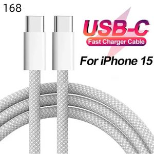 1M 2M 3A PD 60W USB Typ C till USB C Kabel Snabbladdning 480 Mbps OD3.8 Snabbladdningsdatakabel för iPhone 15 MacBook Pro Samsung S20 S22 S23