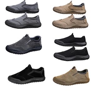 GAI Men's shoes, spring new style, one foot lazy shoes, comfortable and breathable labor protection shoes, men's trend, soft soles, sports and leisure shoes softer 43 XJ