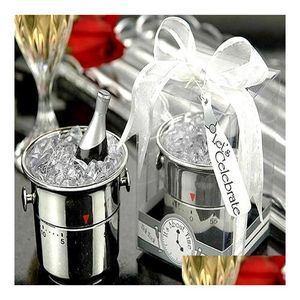 Party Favor Champagne Ice Bucket Kitchen Timers For Bridal Shower Wedding Birthday Cooking Tools 60 Minutes Timer Wholesale Drop Del Dhrl8