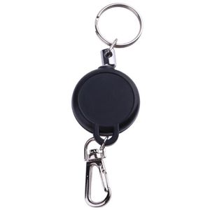 Multifunctional Retractable Keychain Zinc Alloy ABS Name Tag Card Holder Key Ring Chain Pull Clip Keyring Outdoor Survival Sport2453