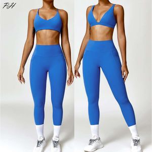 Lu Align Outfits 2 PCS Outfit Conjunto de Yoga Nude Feeling Define Mulheres Treino Ginásio Push Up Fitness Running Workout Sportwear Sutiã Esportivo Leggings Terno Jogger Gry Lu-08 2024