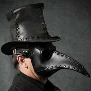 Tasarımcı Maskeleri Veba Black Doctor Bird Yetişkin Cadılar Bayramı Parti Maskeleri Ortaçağ Steampunk Lateks Gotik Maske Gaga Etkinliği Cosplay Performans Props