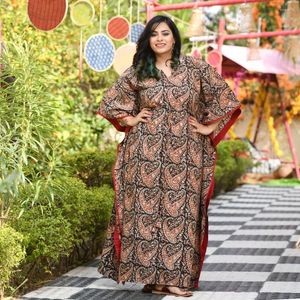 Roupas étnicas Impressão Floral Abaya Dubai Turquia Solta Maxi Vestido Kaftan Marroquino Africano Dashiki Mulheres Muçulmanas Caftan Árabe Robe Islâmico