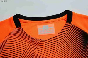 Soccer Jerseys orange Football Kit Adult Kids Jersey Training Blank VersionH240306