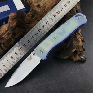 Coltello da tasca pieghevole EDC per autodifesa da pesca di sicurezza da campeggio con manico in giada Butterfly 535 831329