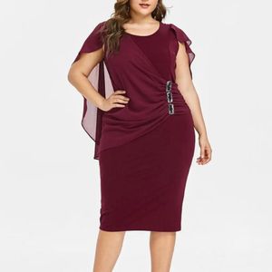 Plus Size Party Dresses for Women Autumn Winter Emnroidry Evening Midi Dress Fashion Flare Sleeve Elegant Dress 3XL 4XL5XL 240229