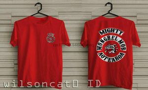 Men039s Tshirts Mongrel Mob Motorcycle Club Black and Red Tshirt USAサイズ4031404