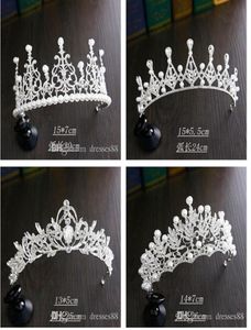 2022 Crystal Headpieces Tiaras Wedding Crowns Hår smycken hela modeflickor Evening Prom Party Dresses Accessories1675829