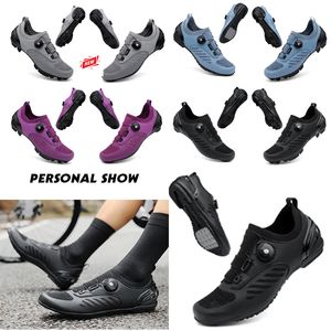 deszigner Scarpe da ciclismo Uomo Sport Dirt Road Bike Scarpe Flat Speed Cycling Sneakers Flats Mountain Bicycle Calzature SPD Tacchetti Scarpe 36-47 GAI