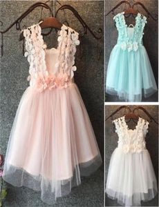 Baby flower girl dress Princess Lace Tulle Tutu Backless Gown Formal Party Dress8543225