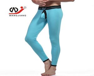 Mężczyźni Long Johns Mens Warm Pants Cienka elastyczna linia men039s bawełna seksowna seksowna bielizna geja