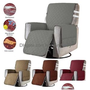 Chair Covers Recliner Chair Sliper Mat Pet Sofa Protective Ers Anti Slip Washable Couch Er Side Pocket Armchair Throw 211025 Drop Deli Dhges