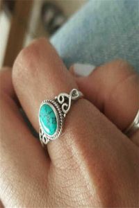 Bröllopsringar Natural Antique Bride Engagement Vintage Ring Band Gift Promise Jewelry7693189