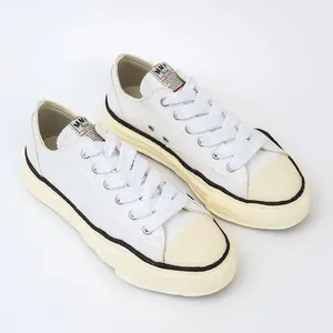 Grube dno wysokie buty chodzące ulica MMY Canvas Mihara Designer Women Sneakers Lace Up Yasuhiro Board Dissoing Casual But