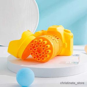 Sand Play Water Fun New Hot Selling Camera Bubble Gun Fun Toy Hela automatisk bubbelmaskin BUTTBUBBLE AIR GUN Outdoor Childrens Toy Speedgoed