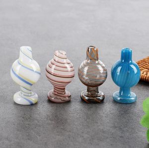 Colorful Glass Bubble Carb Cap Ball 4 Colors Smoking Accessories Tools for Quartz Thermal P Banger Nails Bongs Hookahs Dab Oil Rigs