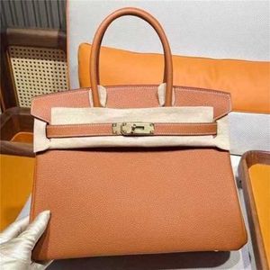 70% Factory Outlet Off top leather women's portable buckle high-end bag on sale