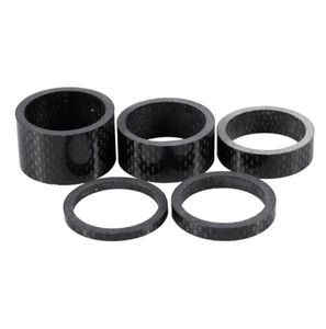 5Pcs 1 18 quot3mm 5mm 10mm 15mm 20mm carbon fiber washer bicycle head set stem spacer kit7151103