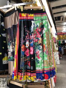 Klänningar kvinnor midi kjol 2022 höst vinter koreansk avslappnad vacker tryck en linje hög midja veckad lång kjol kvinnliga damer