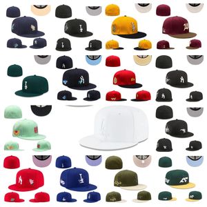 2024 Chapéus ajustados Snapbacks Chapéu Ajustável Baskball Caps Toda a Equipe Unissex Algodão Esportes Ao Ar Livre Bordado Flat Closed Beanies Flex Boné de malha com etiqueta original