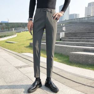 Pantaloni 2023 primavera/estate tasche con cerniera solida maschi